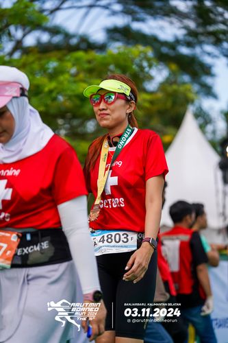 Race photo from Arutmin Borneo Run 2024