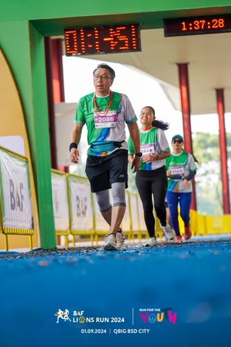 Race photo from BAF LIONS RUN 2024