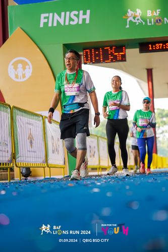 Race photo from BAF LIONS RUN 2024