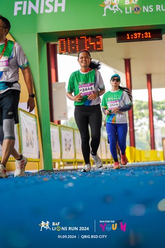 Race photo from BAF LIONS RUN 2024