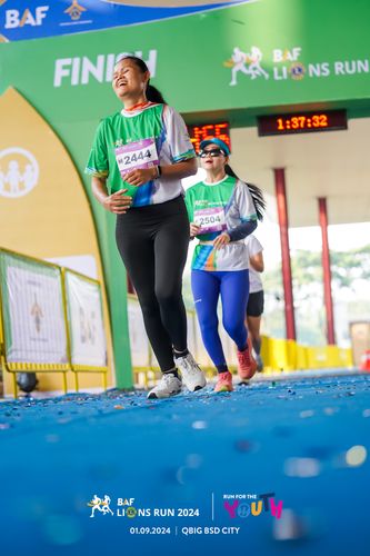 Race photo from BAF LIONS RUN 2024