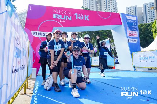 Race photo from Nu Skin Run 10K