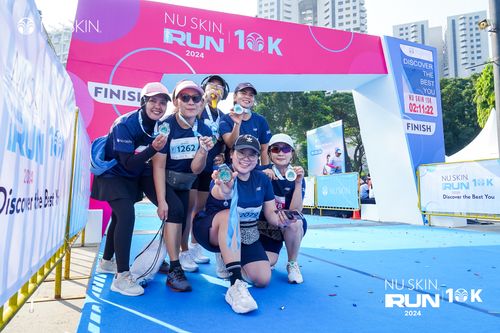 Race photo from Nu Skin Run 10K