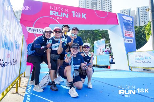 Race photo from Nu Skin Run 10K