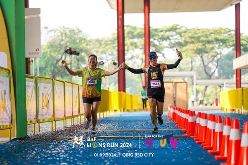 Race photo from BAF LIONS RUN 2024
