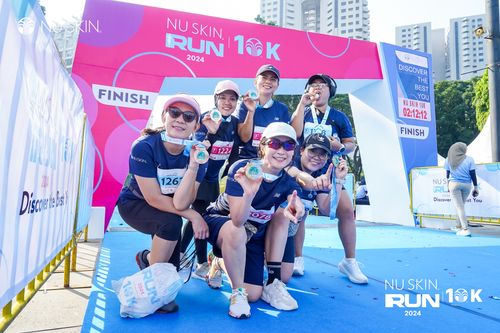 Race photo from Nu Skin Run 10K