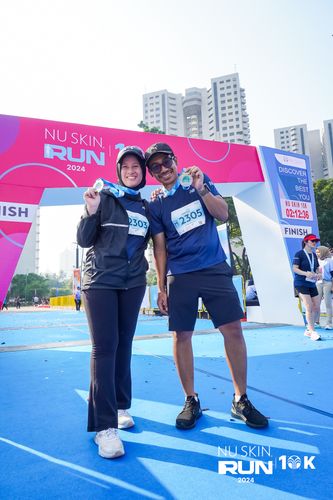 Race photo from Nu Skin Run 10K