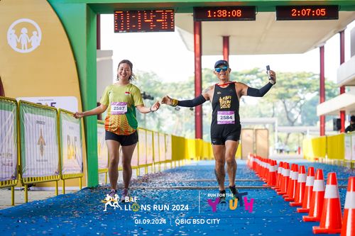 Race photo from BAF LIONS RUN 2024