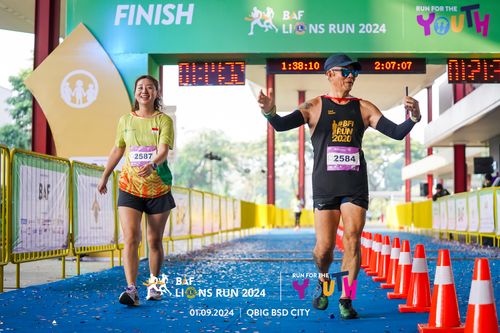 Race photo from BAF LIONS RUN 2024