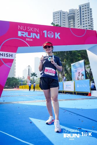 Race photo from Nu Skin Run 10K