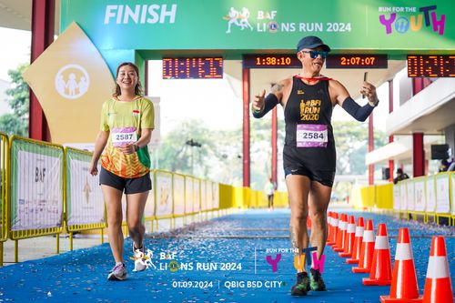 Race photo from BAF LIONS RUN 2024