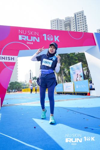 Race photo from Nu Skin Run 10K