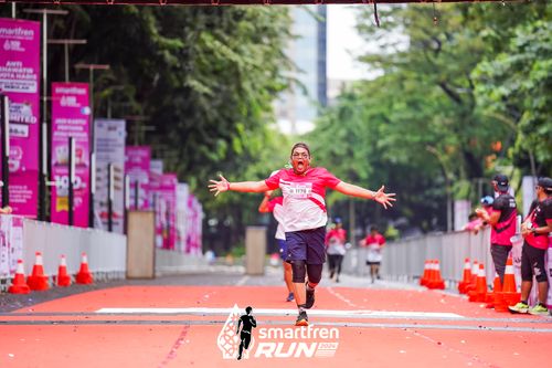 Race photo from Smartfren Run 2024