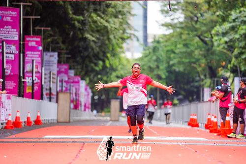 Race photo from Smartfren Run 2024