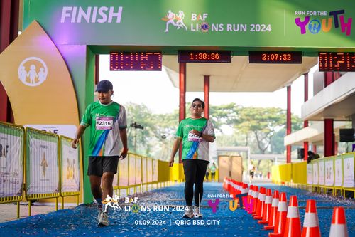 Race photo from BAF LIONS RUN 2024