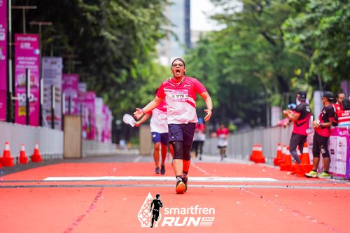 Race photo from Smartfren Run 2024