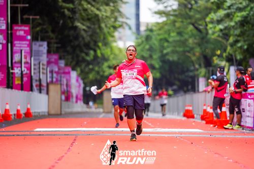Race photo from Smartfren Run 2024