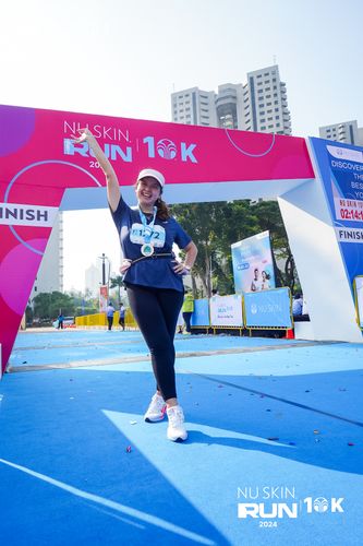 Race photo from Nu Skin Run 10K