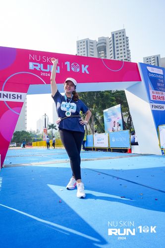Race photo from Nu Skin Run 10K