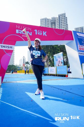 Race photo from Nu Skin Run 10K