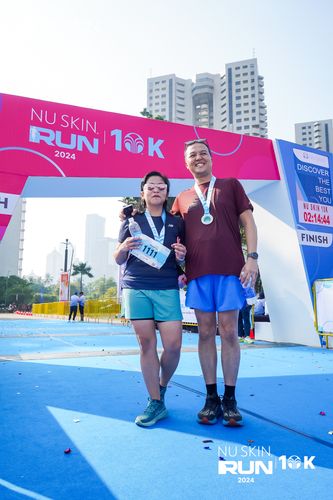 Race photo from Nu Skin Run 10K