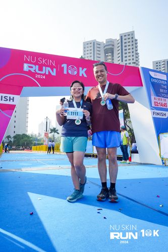 Race photo from Nu Skin Run 10K