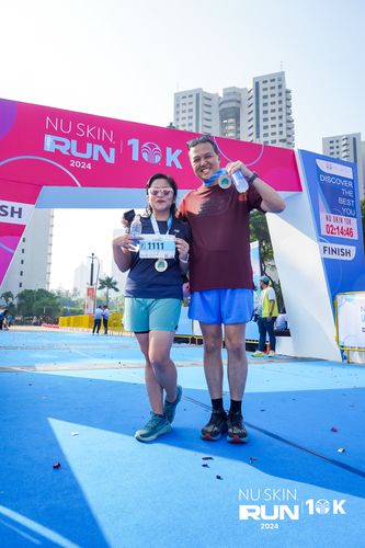 Race photo from Nu Skin Run 10K