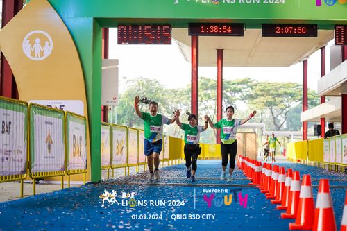 Race photo from BAF LIONS RUN 2024