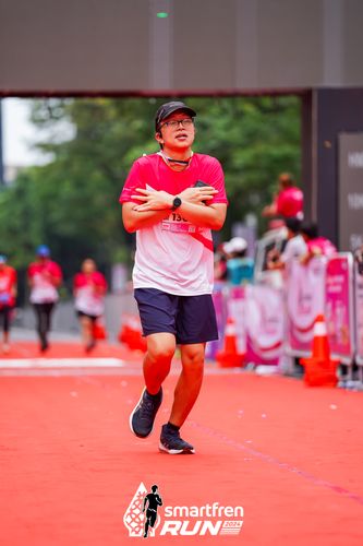Race photo from Smartfren Run 2024