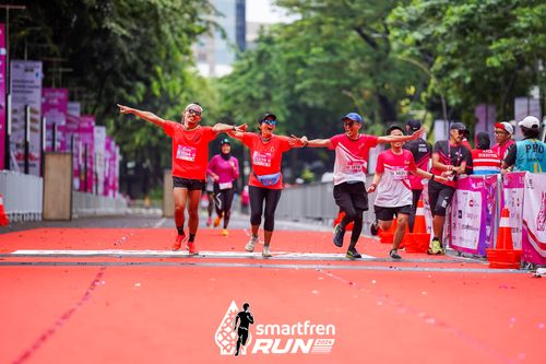 Race photo from Smartfren Run 2024
