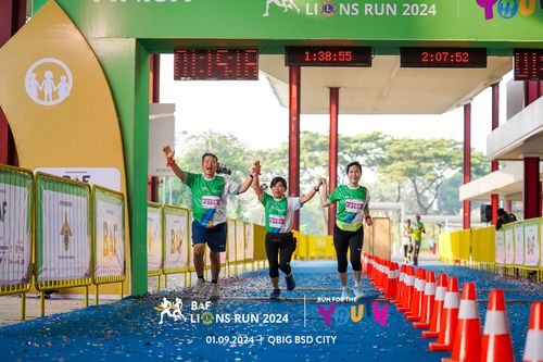 Race photo from BAF LIONS RUN 2024