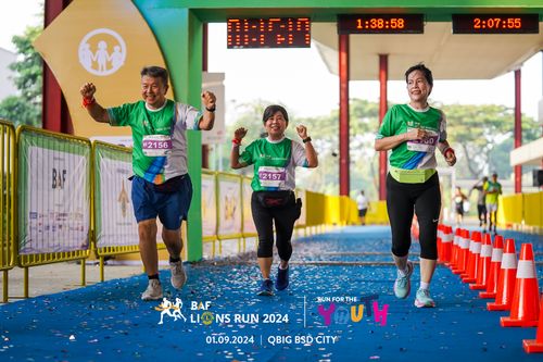 Race photo from BAF LIONS RUN 2024