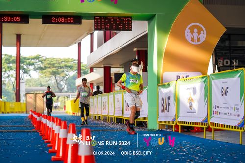 Race photo from BAF LIONS RUN 2024