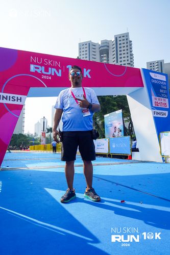 Race photo from Nu Skin Run 10K
