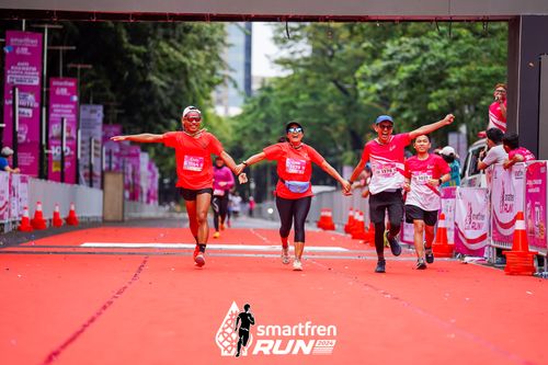 Race photo from Smartfren Run 2024