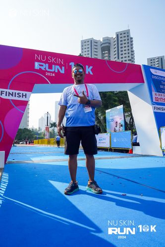 Race photo from Nu Skin Run 10K