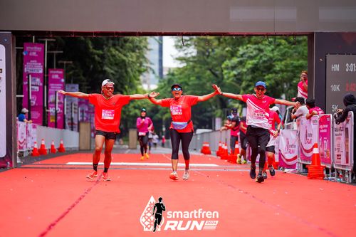 Race photo from Smartfren Run 2024