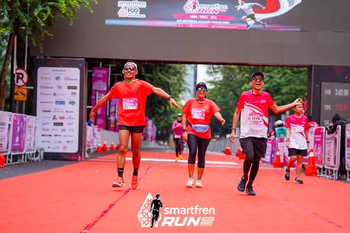 Race photo from Smartfren Run 2024