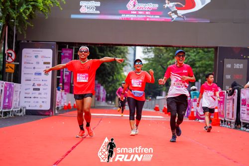Race photo from Smartfren Run 2024