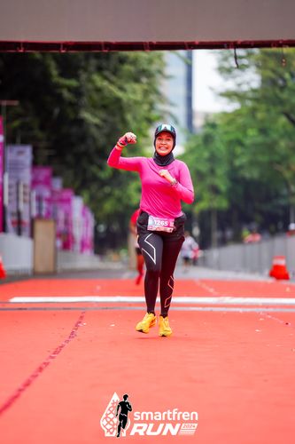Race photo from Smartfren Run 2024