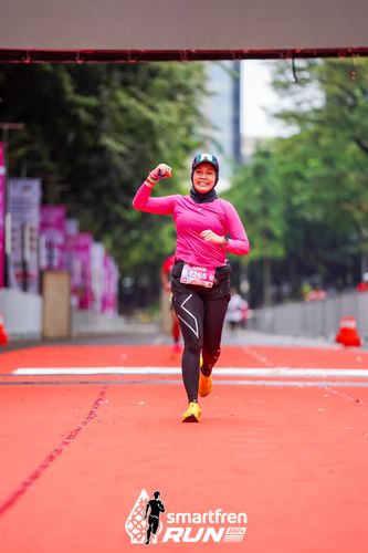 Race photo from Smartfren Run 2024