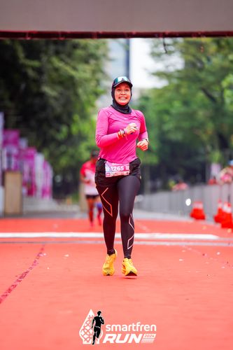 Race photo from Smartfren Run 2024