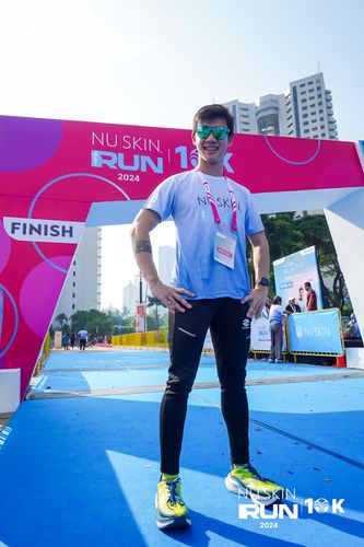 Race photo from Nu Skin Run 10K