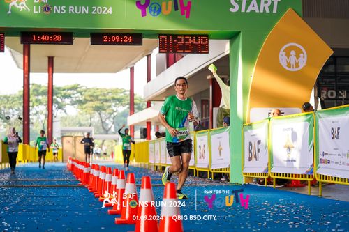 Race photo from BAF LIONS RUN 2024