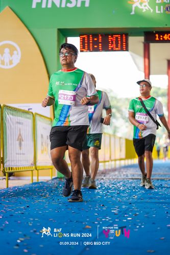 Race photo from BAF LIONS RUN 2024