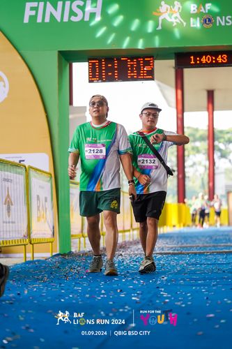 Race photo from BAF LIONS RUN 2024