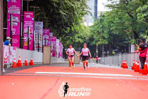 Race photo from Smartfren Run 2024