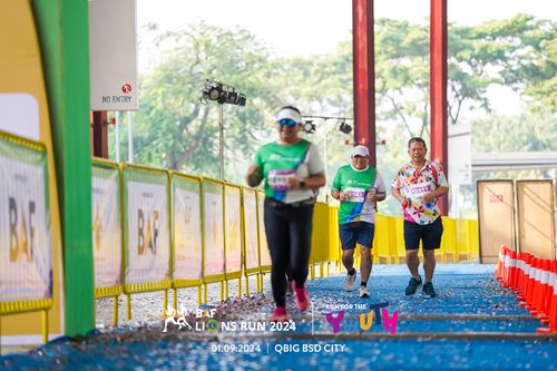 Race photo from BAF LIONS RUN 2024