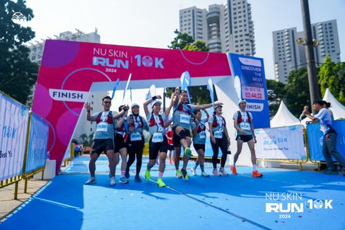 Race photo from Nu Skin Run 10K