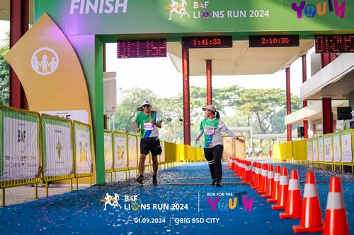 Race photo from BAF LIONS RUN 2024